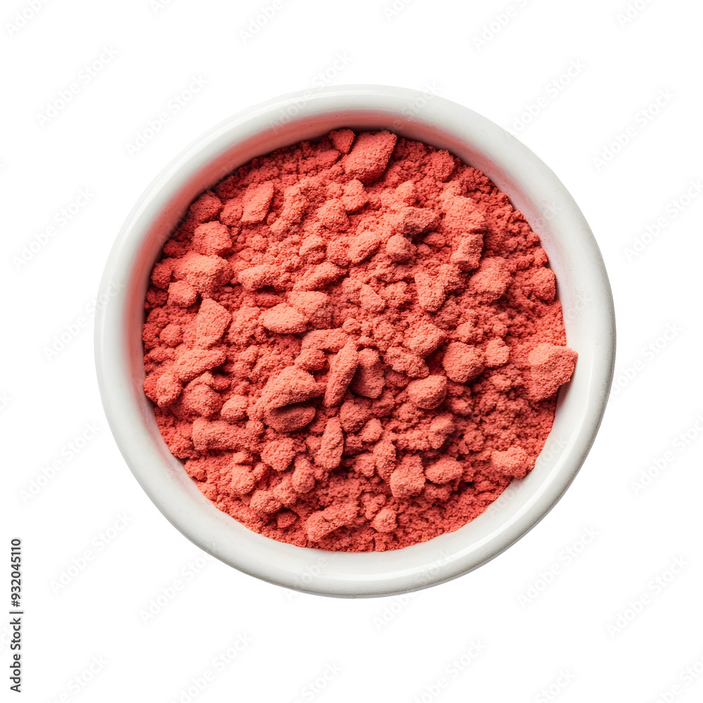 Photography of Goji Berry Powder on Plain White background transparent png Photography of Goji Berry Powder on Plain White background transparent png