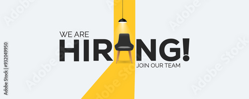 We are hiring. we're hiring creative concept. Hiring creative work. open vacancy design, Hiring social media poster design.