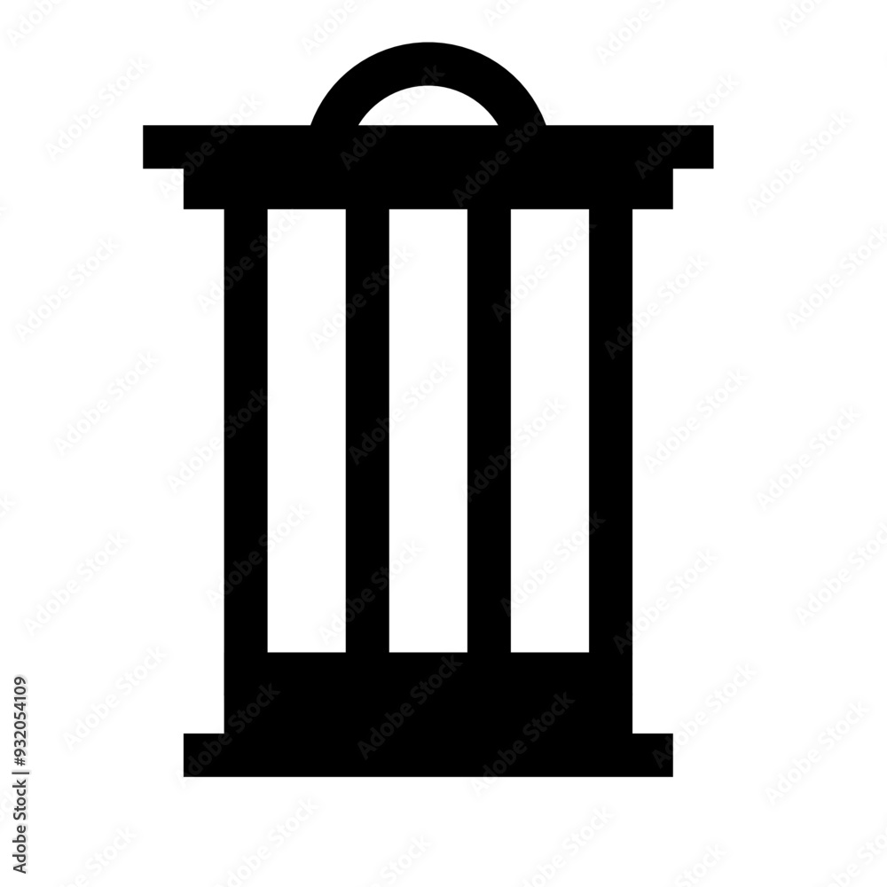 trash bin icon vector simple design illustration trash bin icon vector simple design illustration