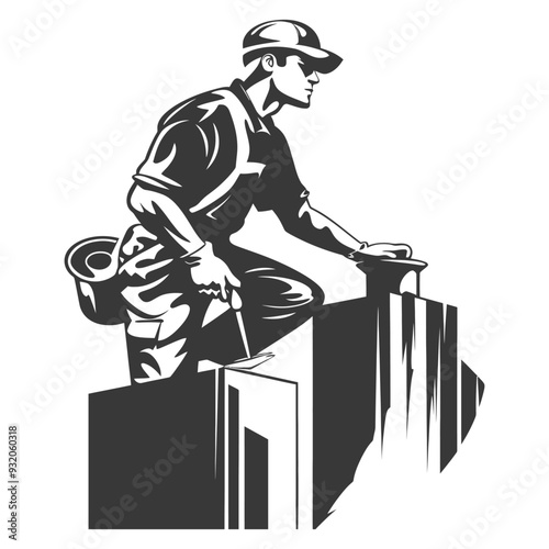 A Construction Worker Applying Caulk to a Window Frame