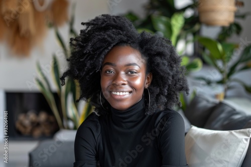 Portrait of a smiling female African American interior designer