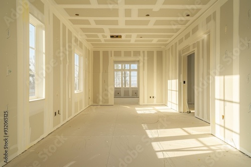 Drywall installation in a residential home