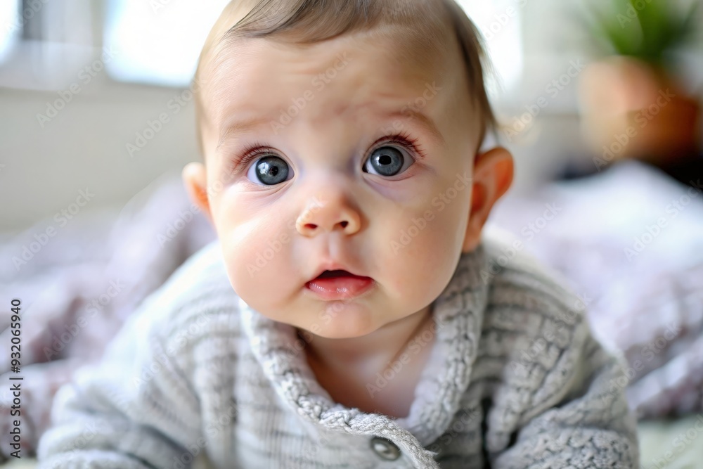 Baby with Big Eyes - A close-up of a baby with wide, curious eyes, capturing their innocence and wonder.
Baby with Big Eyes - A close-up of a baby with wide, curious eyes, capturing their innocence and wonder.