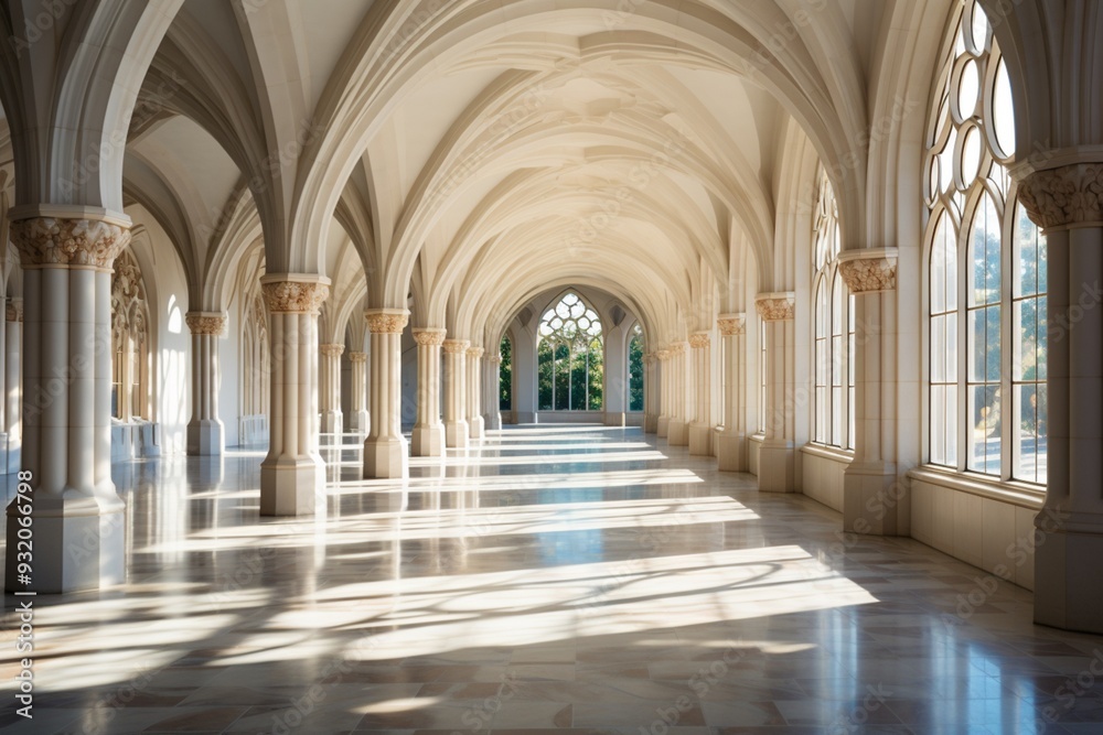 Grand hall with arches and pillars best design picture Grand hall with arches and pillars best design picture