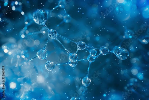 Abstract molecular network background