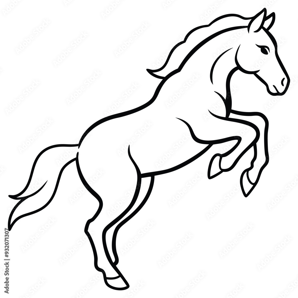 Horse lightning vector art illustration icon logo Horse lightning vector art illustration icon logo
