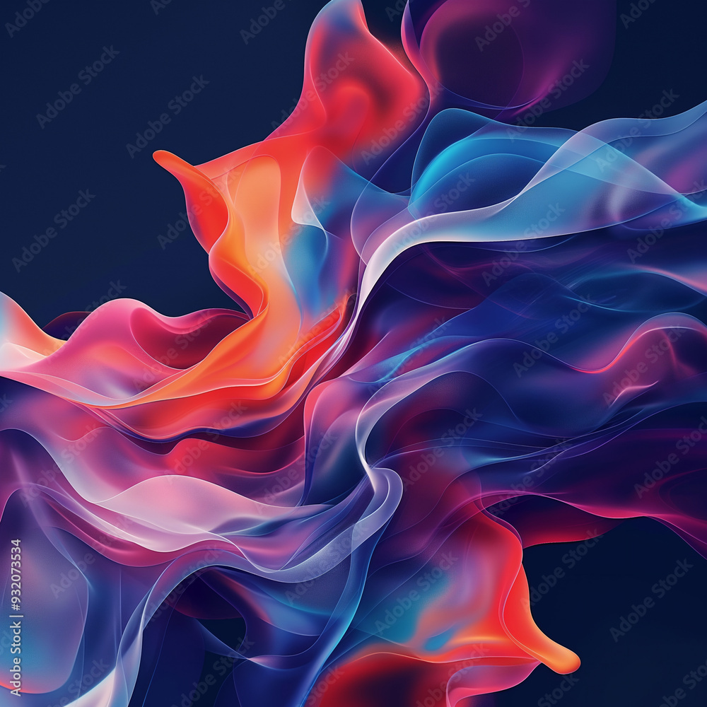 Obraz premium Degradados Líquidos Dinámicos en Ilustración