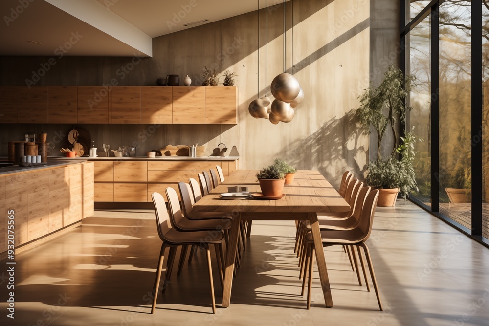 view of a kitchen interior shows a dining table with chairs view of a kitchen interior shows a dining table with chairs