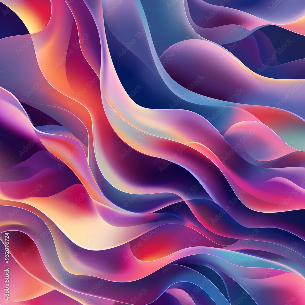Obraz premium Degradados Líquidos Dinámicos en Ilustración