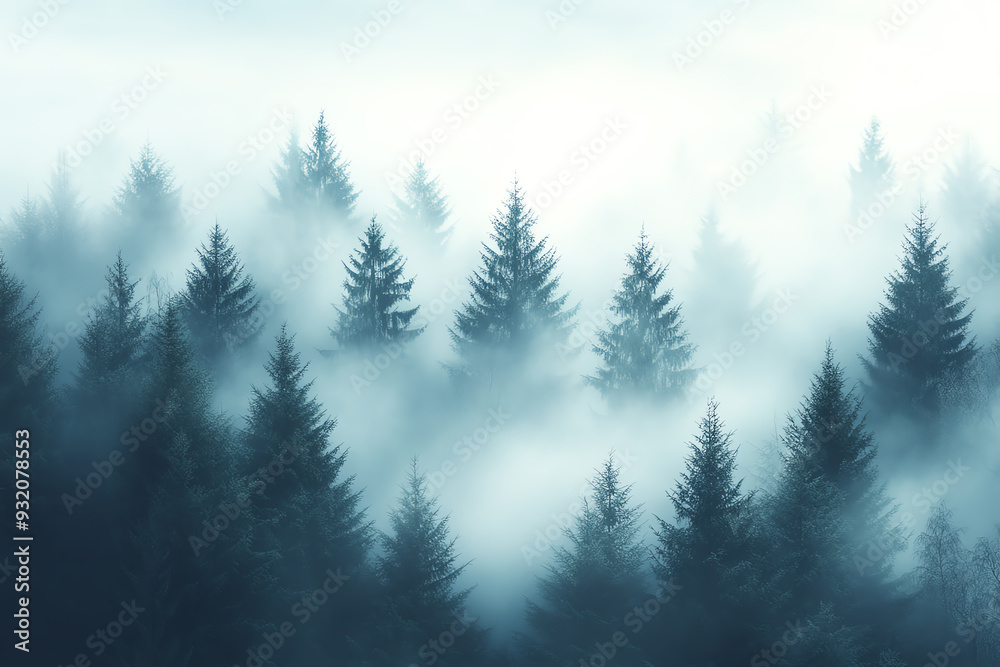 Soft and subtle background scenery with misty forests and light fog, highdefinition, tranquil and ethereal mood Soft and subtle background scenery with misty forests and light fog, highdefinition, tranquil and ethereal mood