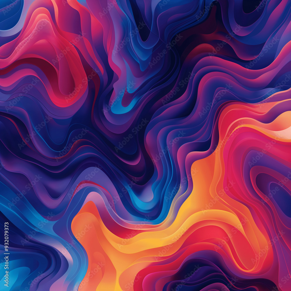 Fototapeta premium Degradados Líquidos Dinámicos en Ilustración