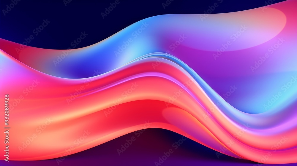 Abstract Colorful Wave - Digital Art Background Abstract Colorful Wave - Digital Art Background