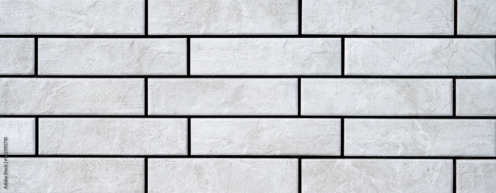 Fototapeta premium white brick wall