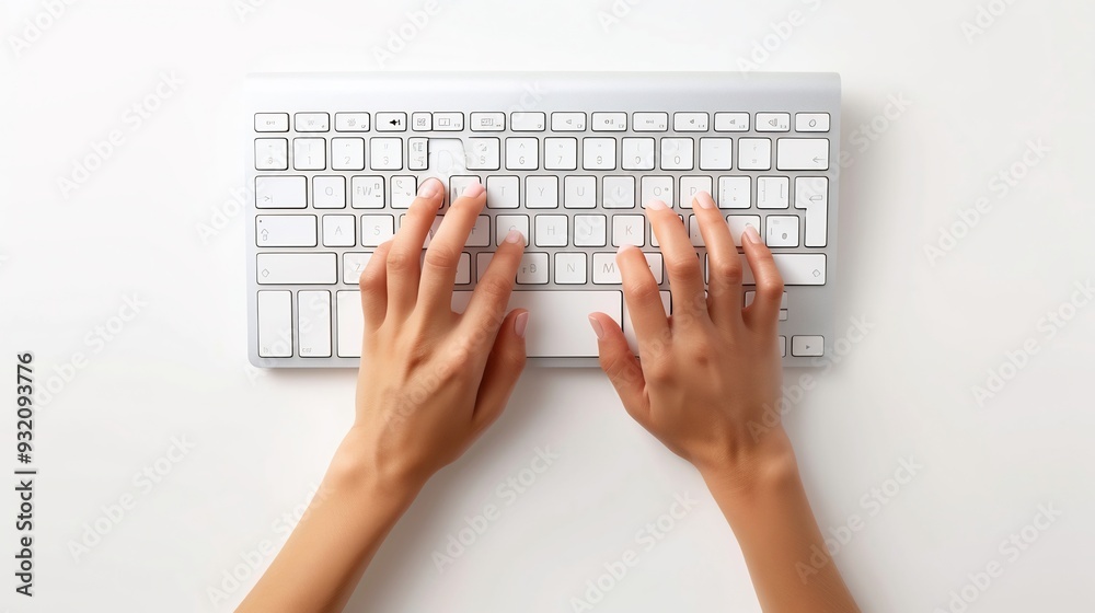 illustration of hands typing on a keyboard illustration of hands typing on a keyboard