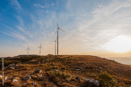 Parque Eólico, Geração de energia renovável, Turbinas eólicas  photo