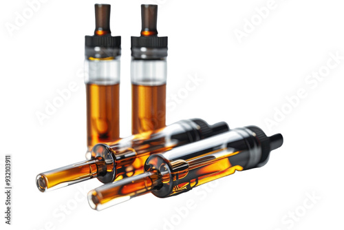 Smooth Smoke Vaping Experience Isolated On Transparent Background