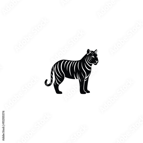 panther isolated on white background