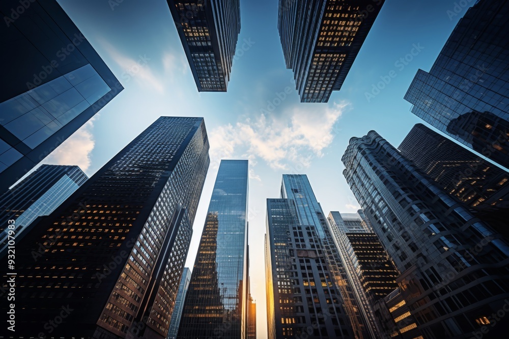 Modern Skyscrapers in the City - Urban Architecture Photography Modern Skyscrapers in the City - Urban Architecture Photography