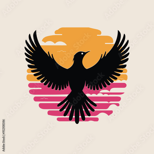 bird silhouette vactor design .