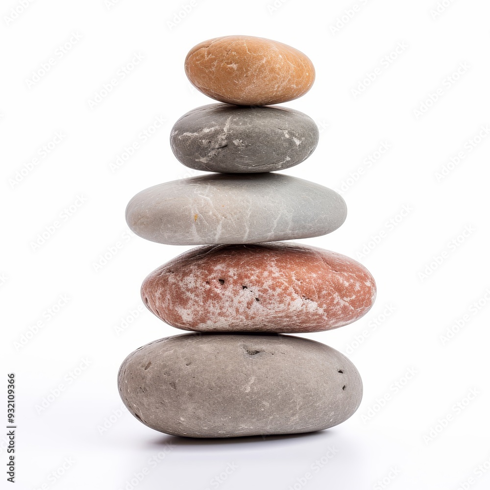 Zen Stone Stack - Balance and Harmony in Nature