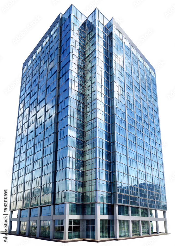detached buildings, apartment blocks and high-rise buildings with glass facades and transparent skyline detached buildings, apartment blocks and high-rise buildings with glass facades and transparent skyline