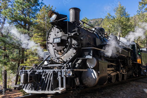 Vintage Steam Driven Locomotive photo