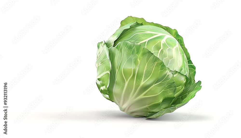 Cabbage isolated on white background Cabbage isolated on white background