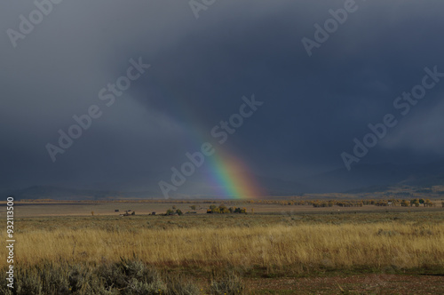 Φωτογραφία Rainbow over the Jackson Hole Valley, Wyoming