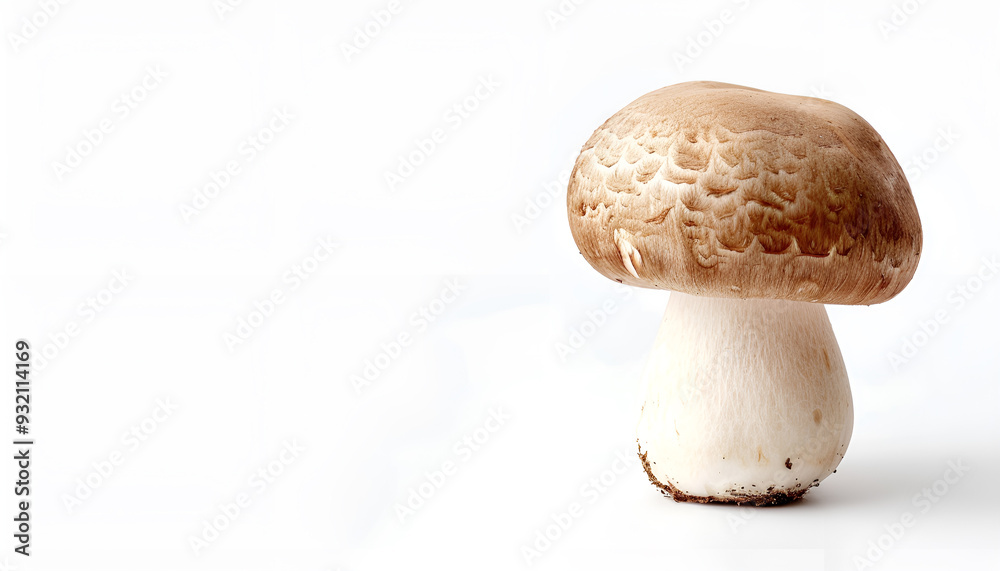 Mushroom champignon isolated on white background Mushroom champignon isolated on white background
