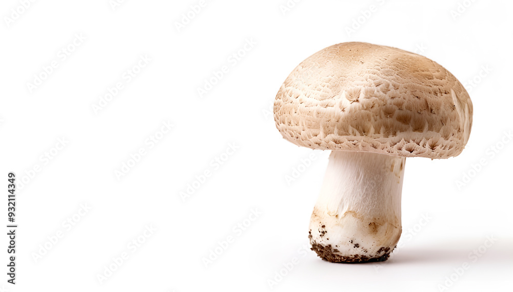 Mushroom champignon isolated on white background Mushroom champignon isolated on white background