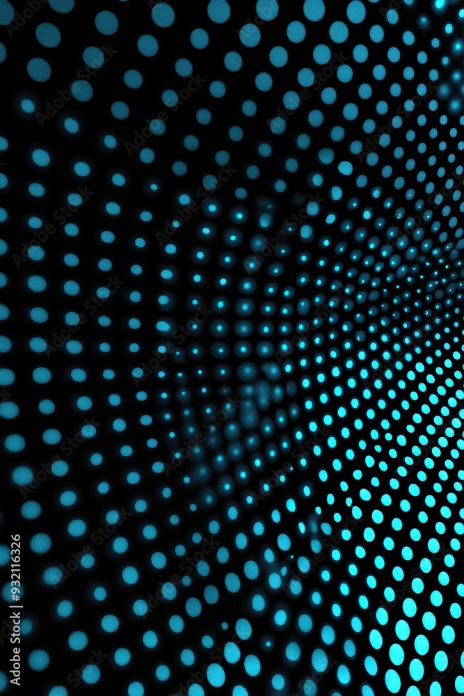 Blue dot pattern creating an abstract vortex effect Blue dot pattern creating an abstract vortex effect