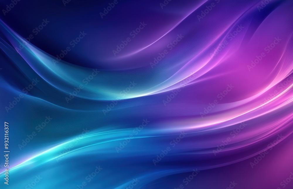Abstract background, a blue and purple gradient color with smooth lines Abstract background, a blue and purple gradient color with smooth lines