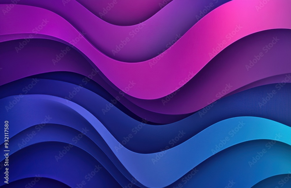 Abstract background, a blue and purple gradient color with smooth lines Abstract background, a blue and purple gradient color with smooth lines