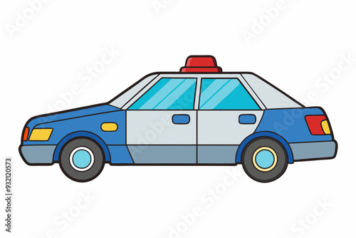 Law Enforcement Vehicle Vector Design art vector illustration