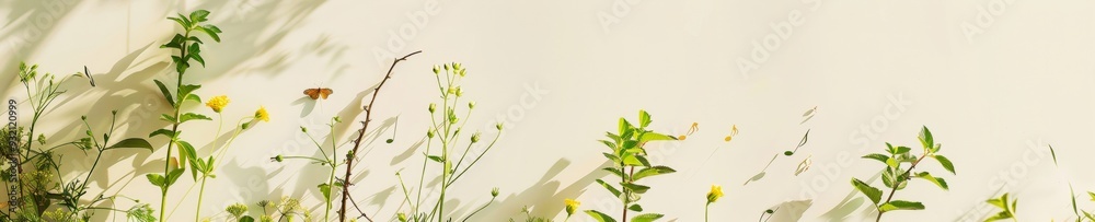Fototapeta premium Ethnic Women Nurturing Nature in a Vibrant Garden with Musical Instruments, Morning Bliss, Artistic Nature Fusion