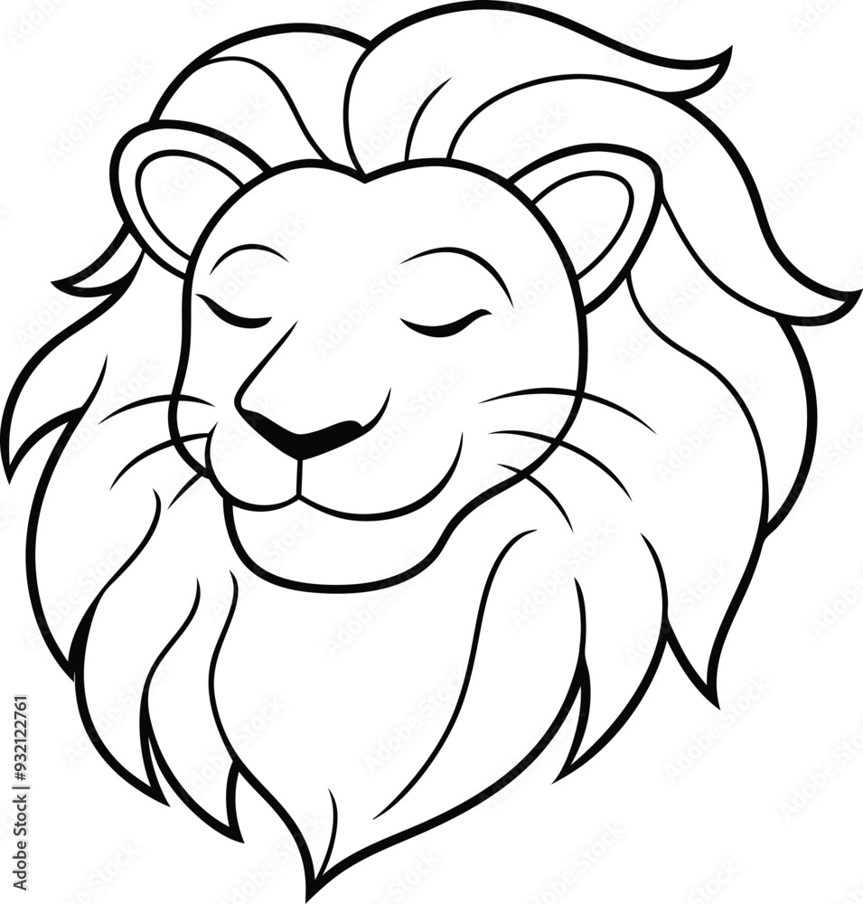 Simple Illustration of a Cute Lion for Kids Coloring Page
Simple Illustration of a Cute Lion for Kids Coloring Page