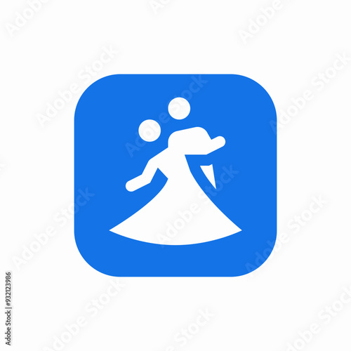 valse dance movement icon sign