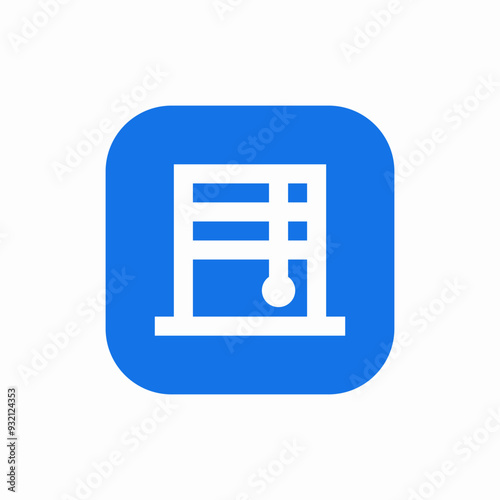 window blinds curtains icon sign