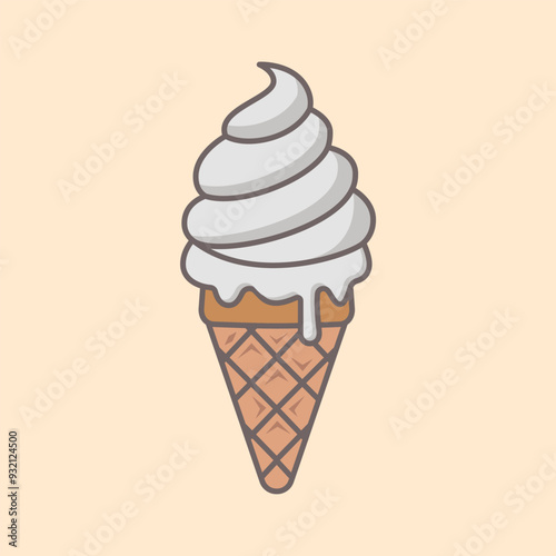 ice cream icon design vector template