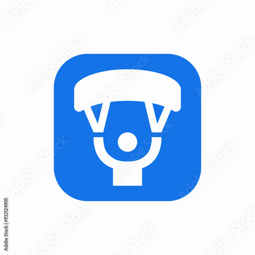 parachute paragliding skydiving icon sign