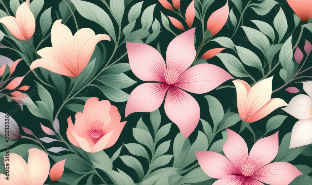 Beautiful pattern wallpaper with soft color Beautiful pattern wallpaper with soft color