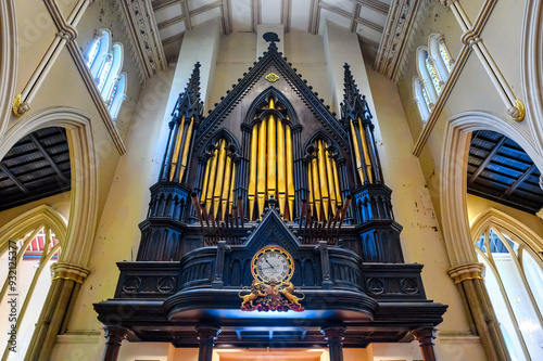 Interior architecture in Cathedral Church of St. James, Toronto, Canada