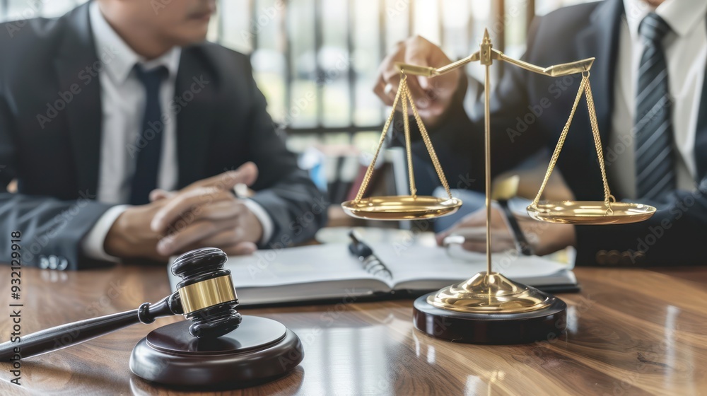 Lawyers in a Law Firm Consulting Clients Lawyers in a Law Firm Consulting Clients