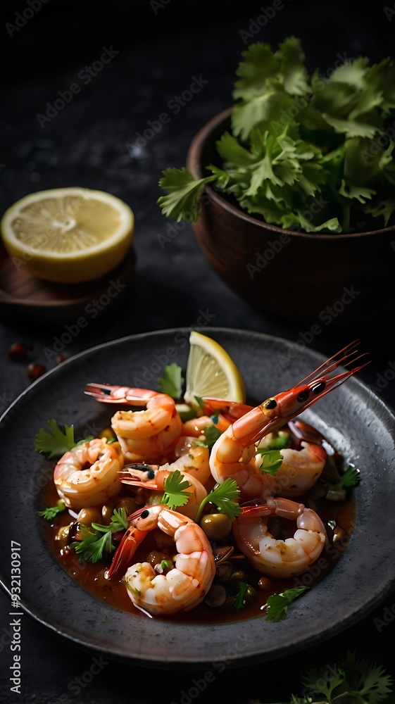 healthy seafood fried or cooked Shrimps healthy seafood fried or cooked Shrimps