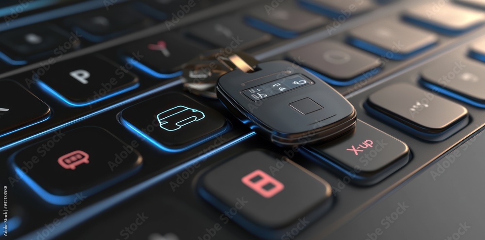Car Key on Keyboard: Future of Driving Car Key on Keyboard: Future of Driving