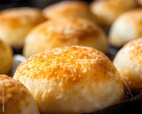 Freshly baked Pao de Queijo (cheese bread). photo