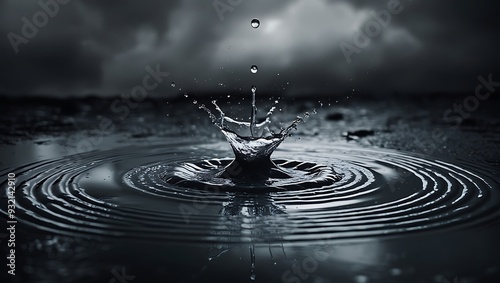 water drop splash