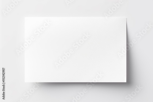 Obraz na płótnie Blank White Paper Mockup: Simple & Minimal Design Template w salonie