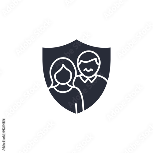 Long-Term Care Insurance icon vector illustration. Long-Term Care Insurance symbol isolated on white background