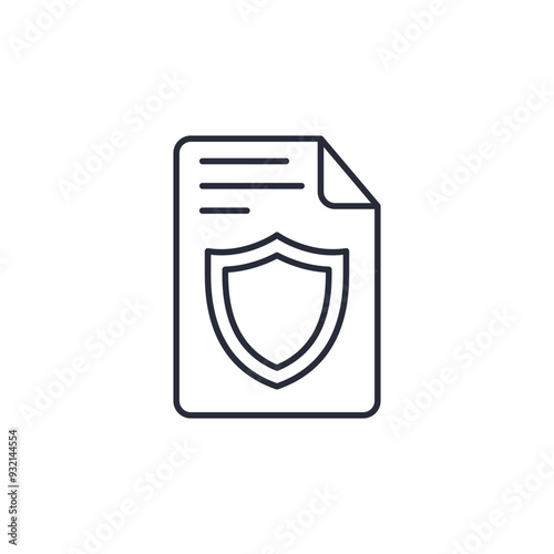Professional Indemnity insurance icon vector illustration. Professional Indemnity insurance symbol isolated on white background